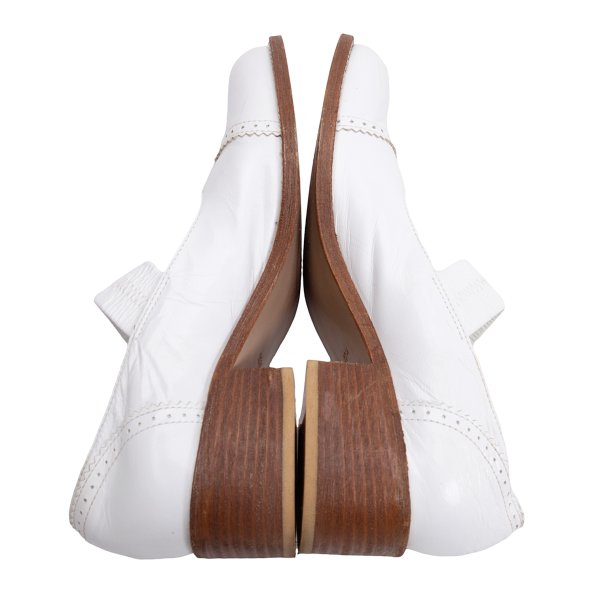 tricot COMME des GARCONS Leather Heels White Size 23.5CM