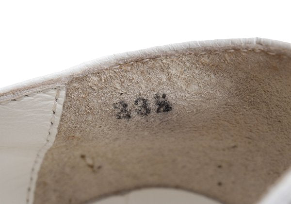 tricot COMME des GARCONS Leather Heels White Size 23.5CM