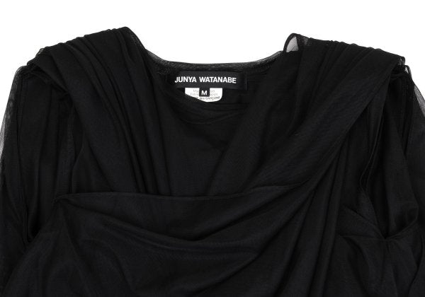 JUNYA WATANABE 22SS Mesh Layered Blouse Black Size M