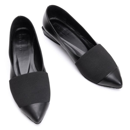 ISSEY MIYAKE Panel Design Leather Sneakers Black Size 23CM
