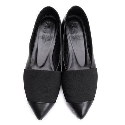 ISSEY MIYAKE Panel Design Leather Sneakers Black Size 23CM