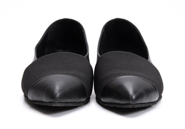 ISSEY MIYAKE Panel Design Leather Sneakers Black Size 23CM