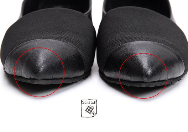 ISSEY MIYAKE Panel Design Leather Sneakers Black Size 23CM