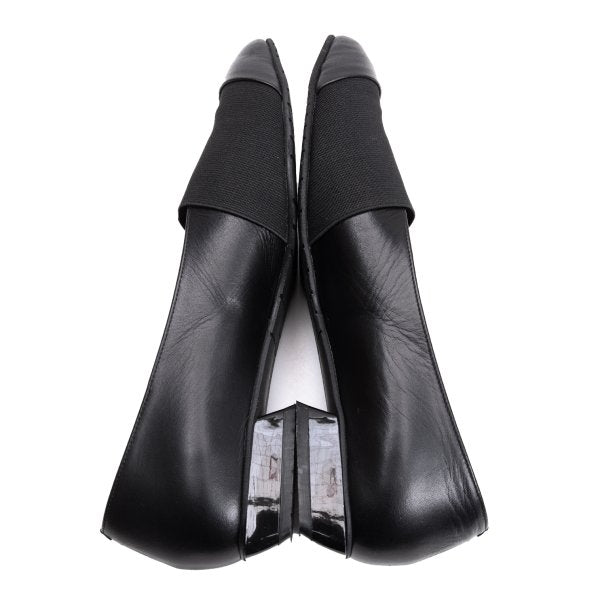 ISSEY MIYAKE Panel Design Leather Sneakers Black Size 23CM