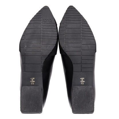 ISSEY MIYAKE Panel Design Leather Sneakers Black Size 23CM