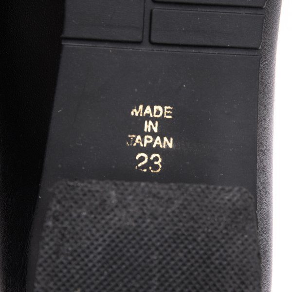 ISSEY MIYAKE Panel Design Leather Sneakers Black Size 23CM
