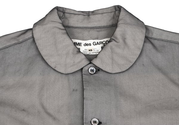 COMME des GARCONS Chiffon Layered Round Shirt Black Size XS