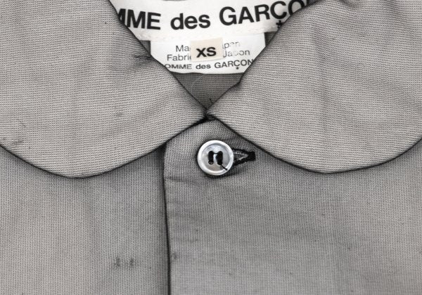 COMME des GARCONS Chiffon Layered Round Shirt Black Size XS