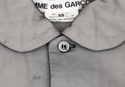 COMME des GARCONS Chiffon Layered Round Shirt Black Size XS