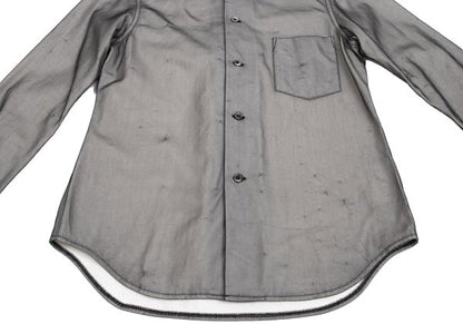 COMME des GARCONS Chiffon Layered Round Shirt Black Size XS