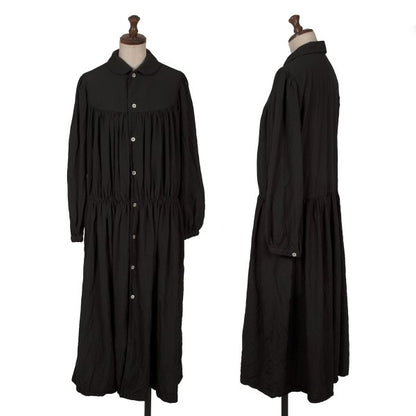 COMME des GARCONS Polyester Gathered Dress Black Size M