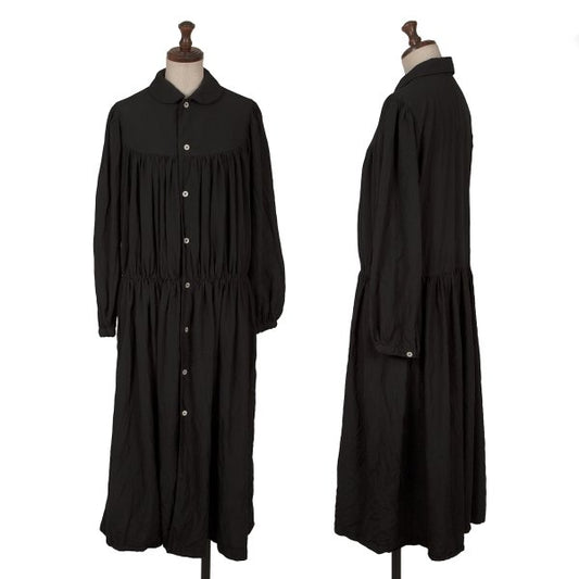 COMME des GARCONS Polyester Gathered Dress Black Size M