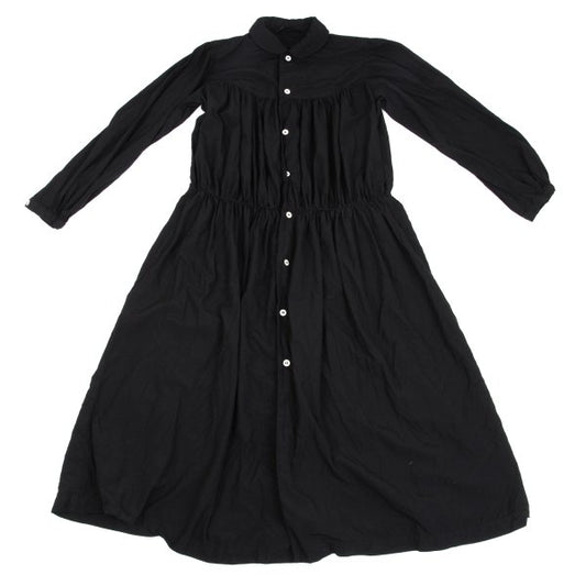 COMME des GARCONS Polyester Gathered Dress Black Size M