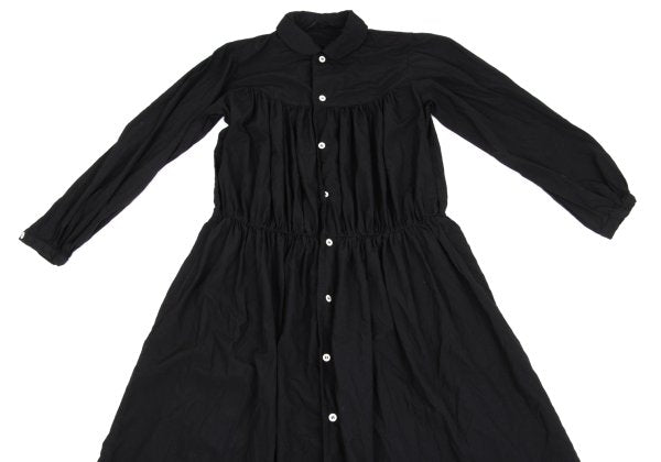 COMME des GARCONS Polyester Gathered Dress Black Size M