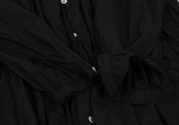 COMME des GARCONS Polyester Gathered Dress Black Size M