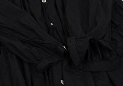 COMME des GARCONS Polyester Gathered Dress Black Size M