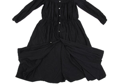 COMME des GARCONS Polyester Gathered Dress Black Size M