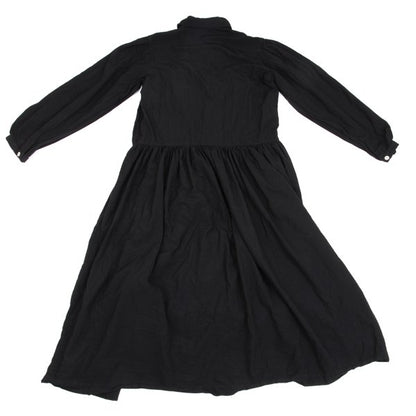 COMME des GARCONS Polyester Gathered Dress Black Size M