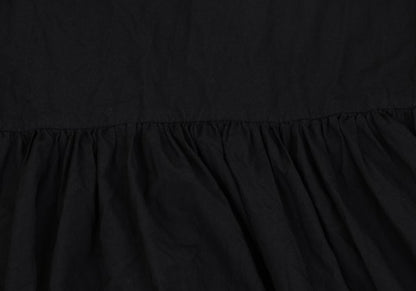 COMME des GARCONS Polyester Gathered Dress Black Size M