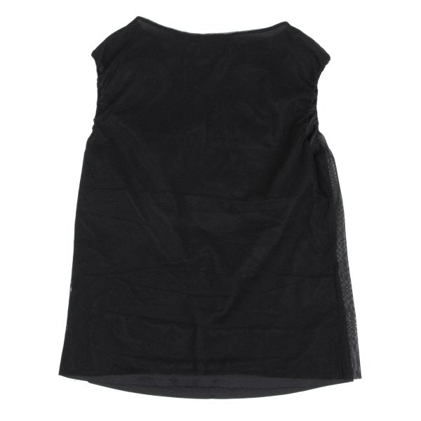 VIVIENNETAM Glitter Dragon Print Top Black