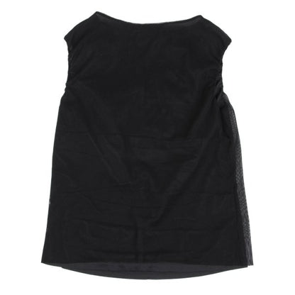 VIVIENNETAM Glitter Dragon Print Top Black