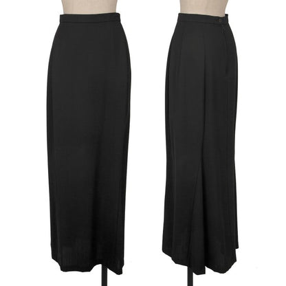 Yohji Yamamoto FEMME 96SS Wool Gabardine Skirt Black Size SS