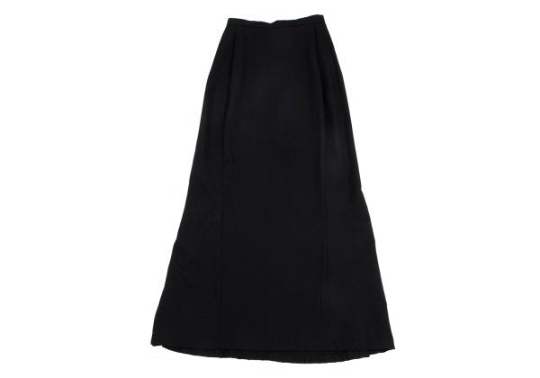 Yohji Yamamoto FEMME 96SS Wool Gabardine Skirt Black Size SS