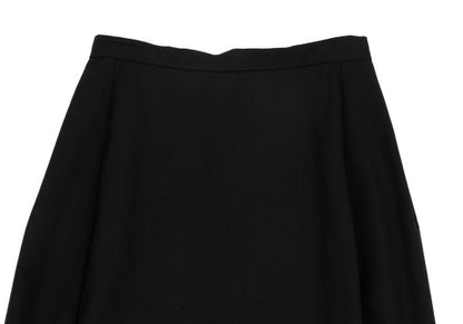 Yohji Yamamoto FEMME 96SS Wool Gabardine Skirt Black Size SS