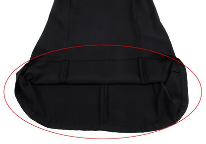 Yohji Yamamoto FEMME 96SS Wool Gabardine Skirt Black Size SS