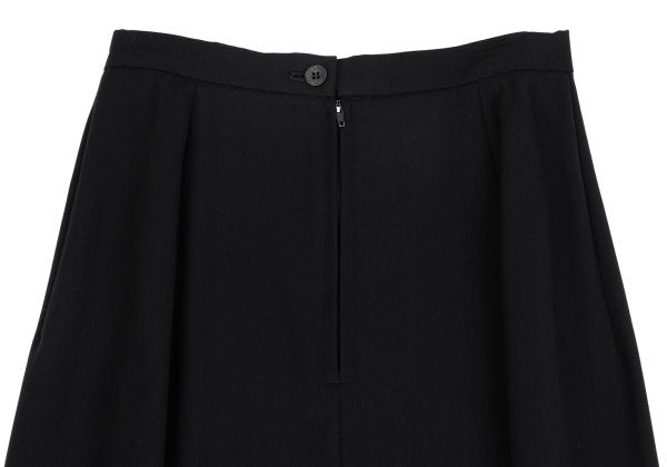 Yohji Yamamoto FEMME 96SS Wool Gabardine Skirt Black Size SS