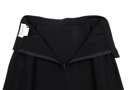 Yohji Yamamoto FEMME 96SS Wool Gabardine Skirt Black Size SS