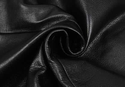 Yohji Yamamoto FEMME Cow Leather Back Skirt Black Size 1