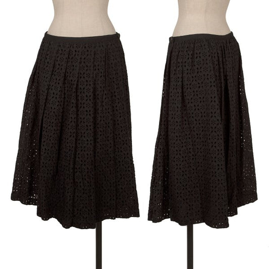 COMME des GARCONS Tricot Cotton Cutwork Skirt Black Size M