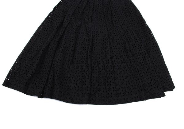 COMME des GARCONS Tricot Cotton Cutwork Skirt Black Size M