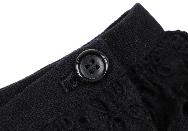 COMME des GARCONS Tricot Cotton Cutwork Skirt Black Size M