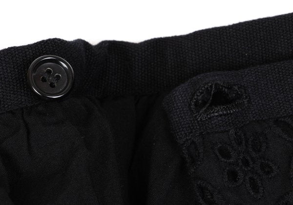 COMME des GARCONS Tricot Cotton Cutwork Skirt Black Size M