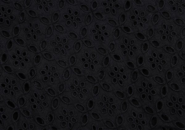 COMME des GARCONS Tricot Cotton Cutwork Skirt Black Size M