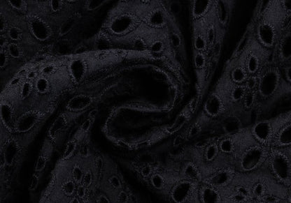 COMME des GARCONS Tricot Cotton Cutwork Skirt Black Size M