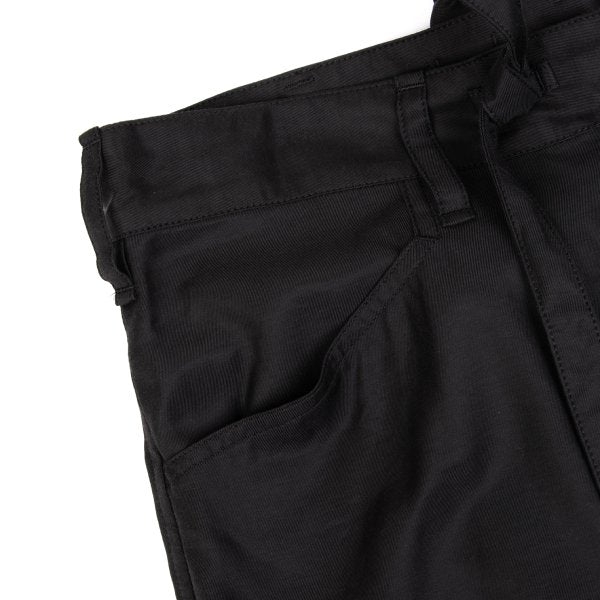 Y's Cupro Panel Shoulder Strap Midi Skirt Black Size 2
