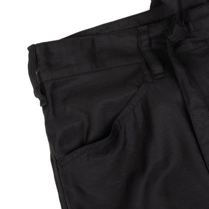Y's Cupro Panel Shoulder Strap Midi Skirt Black Size 2
