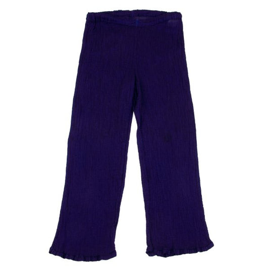 ISSEY MIYAKE me Crepe Pleated Cropped Pants Purple Size F