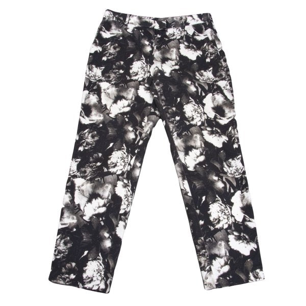 Paul Smith Floral Trompe L'oeil Pants Black White Size 42