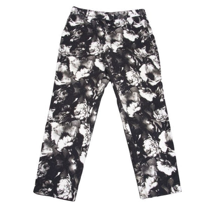 Paul Smith Floral Trompe L'oeil Pants Black White Size 42