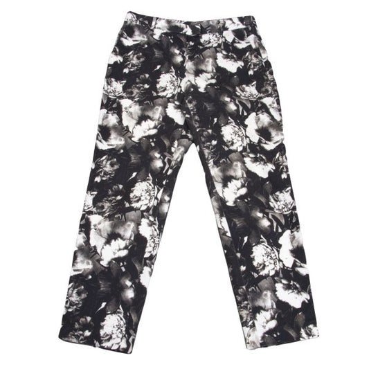 Paul Smith Floral Trompe L'oeil Pants Black White Size 42