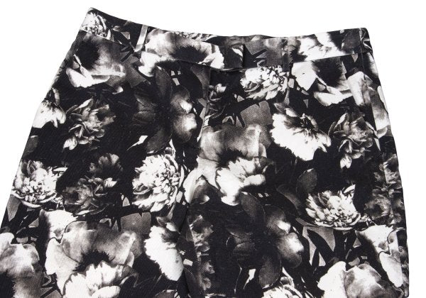 Paul Smith Floral Trompe L'oeil Pants Black White Size 42