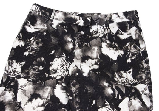 Paul Smith Floral Trompe L'oeil Pants Black White Size 42