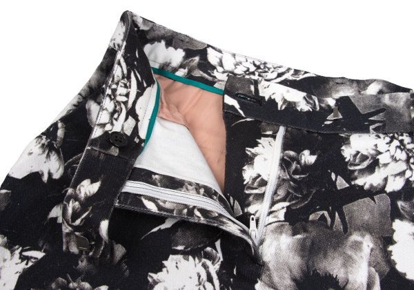 Paul Smith Floral Trompe L'oeil Pants Black White Size 42