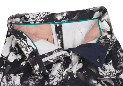 Paul Smith Floral Trompe L'oeil Pants Black White Size 42
