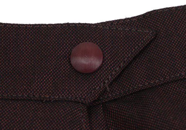 Thierry Mugler Wool Silk Half Wrap Skirt Bordeaux Size 63-90