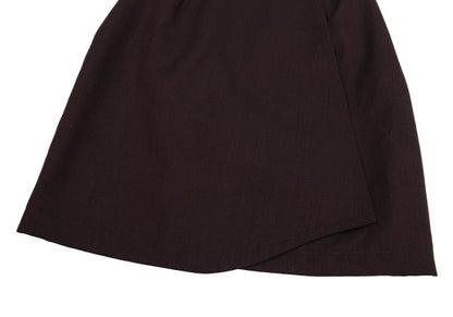 Thierry Mugler Wool Silk Half Wrap Skirt Bordeaux Size 63-90